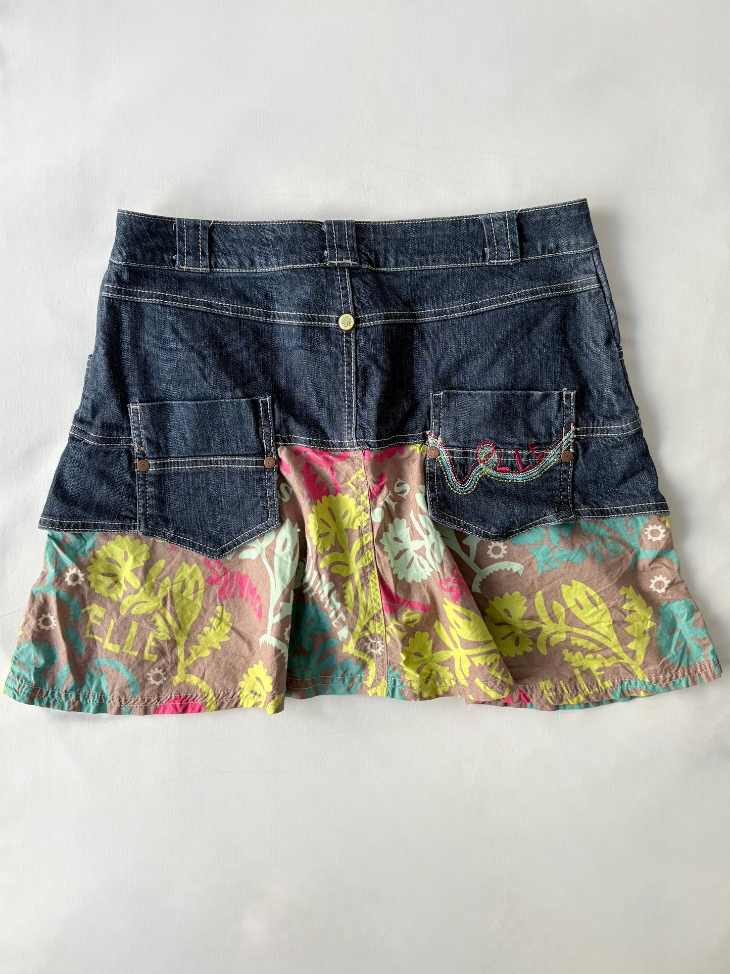 00’s Elle denim mini skirt | Size 10