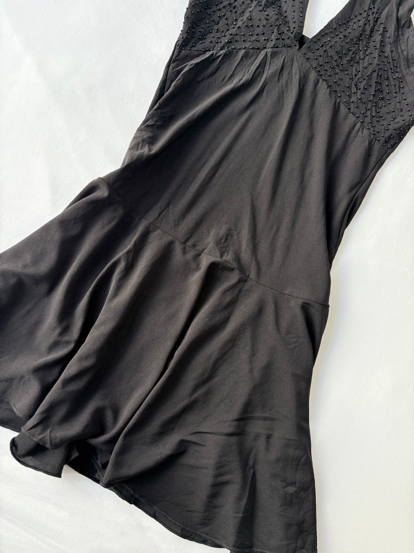 00’s Drop waist halter mini dress | Size XS