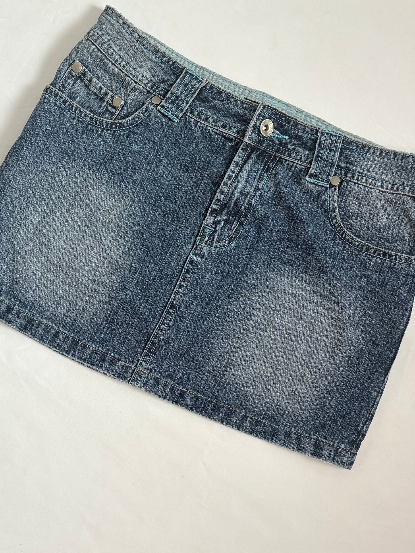00’s Aero Drome denim mini skirt | Size 12
