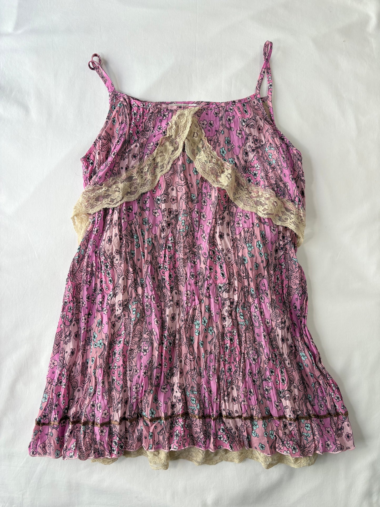 00’s Floral lace cami | Size 12-14