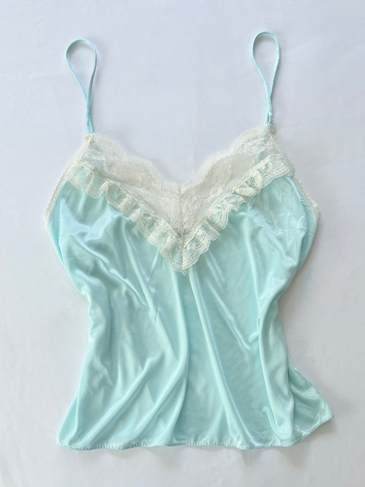 00’s Baby blue lace cami | Size large