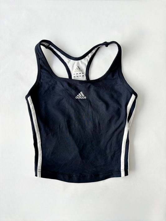 00’s Adidas navy sports tank | Size 6-8