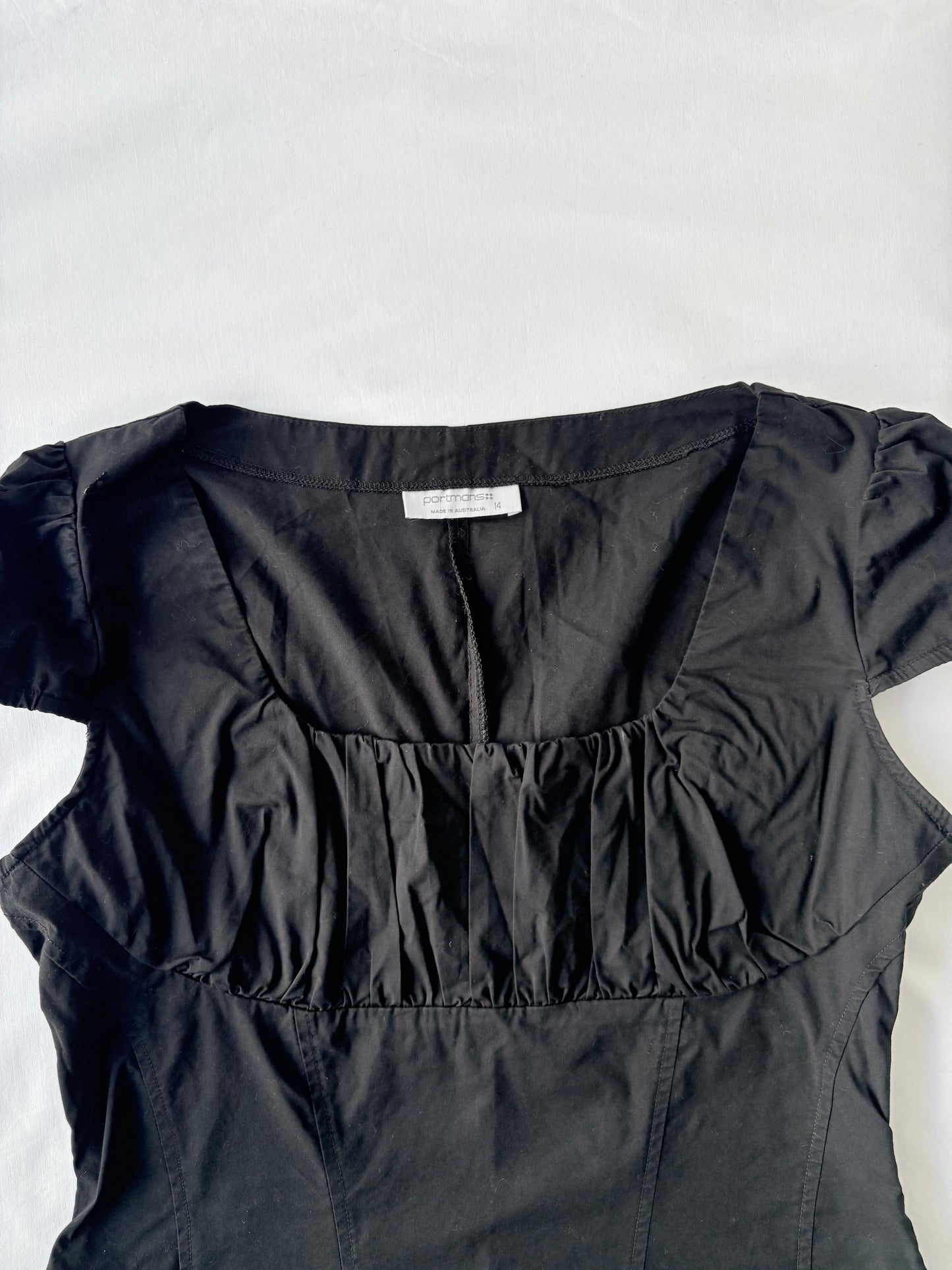 00’s Milkmaid cap sleeve top | Size 14