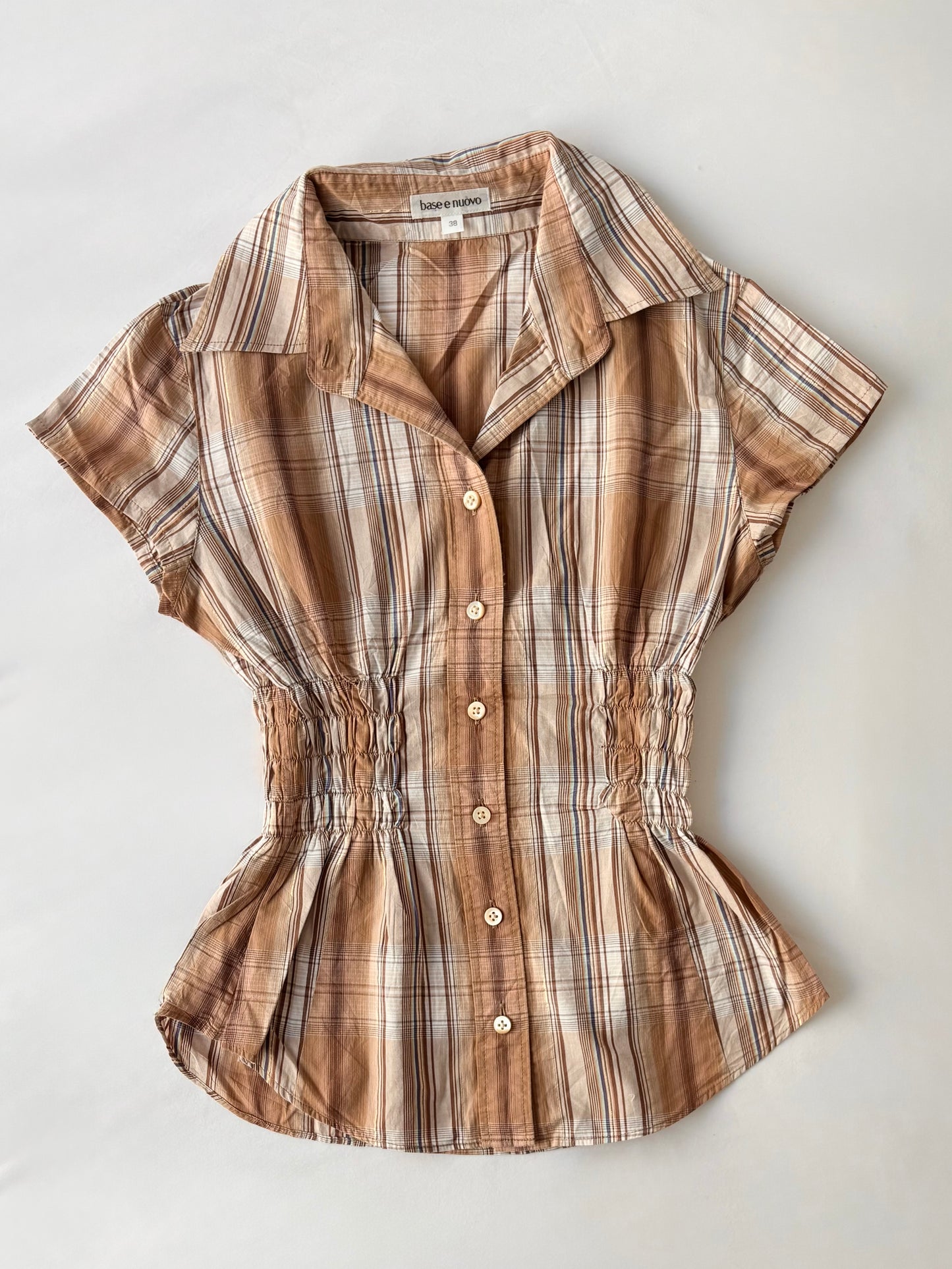 00’s Base e Nuovo cinched shirt | Size 8