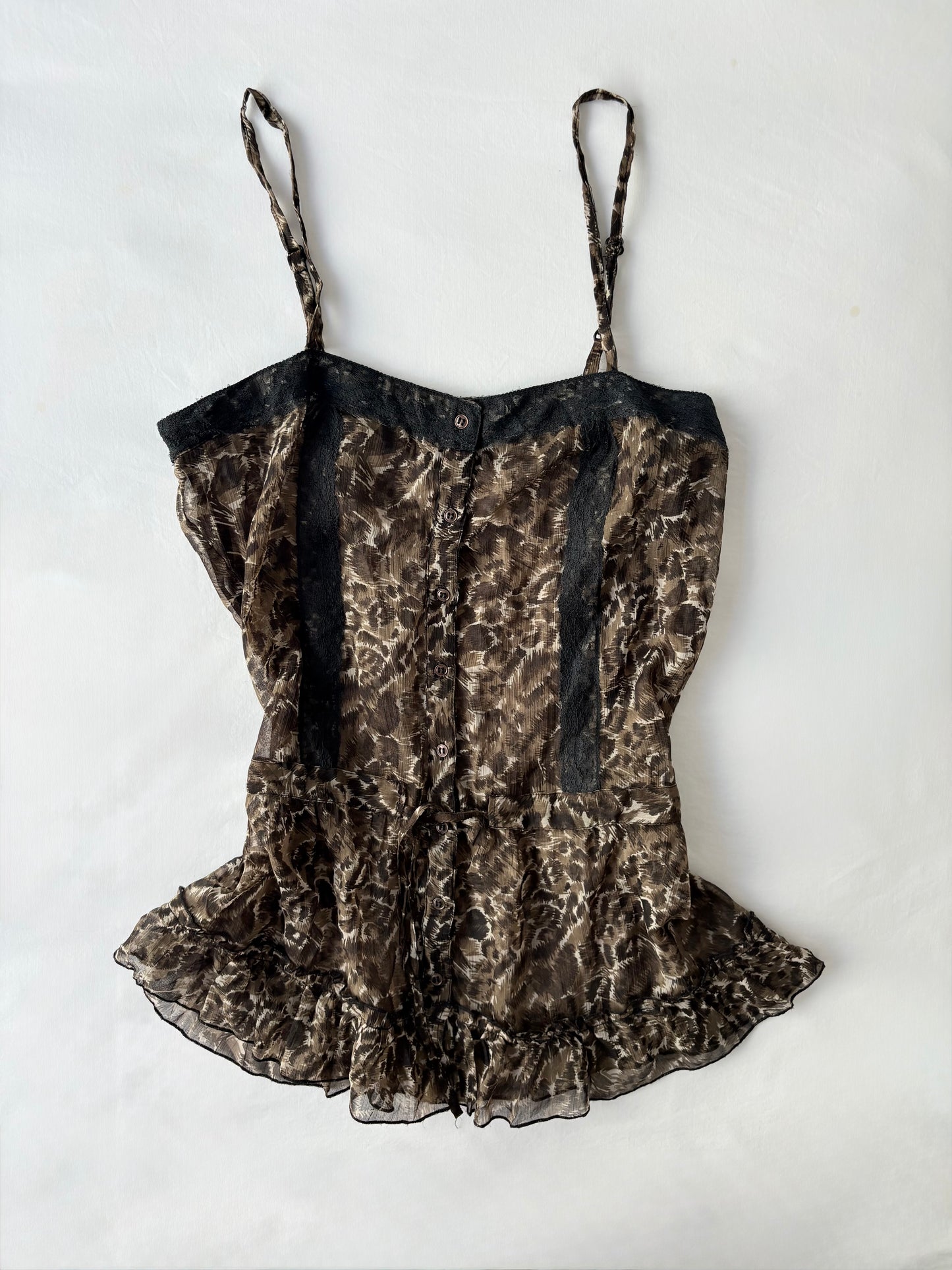 00’s Wet Seal leopard print cami | Size medium