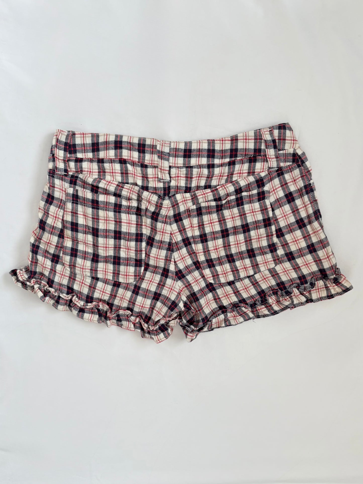00’s Milk Fed plaid ruffle shorts | Size 8