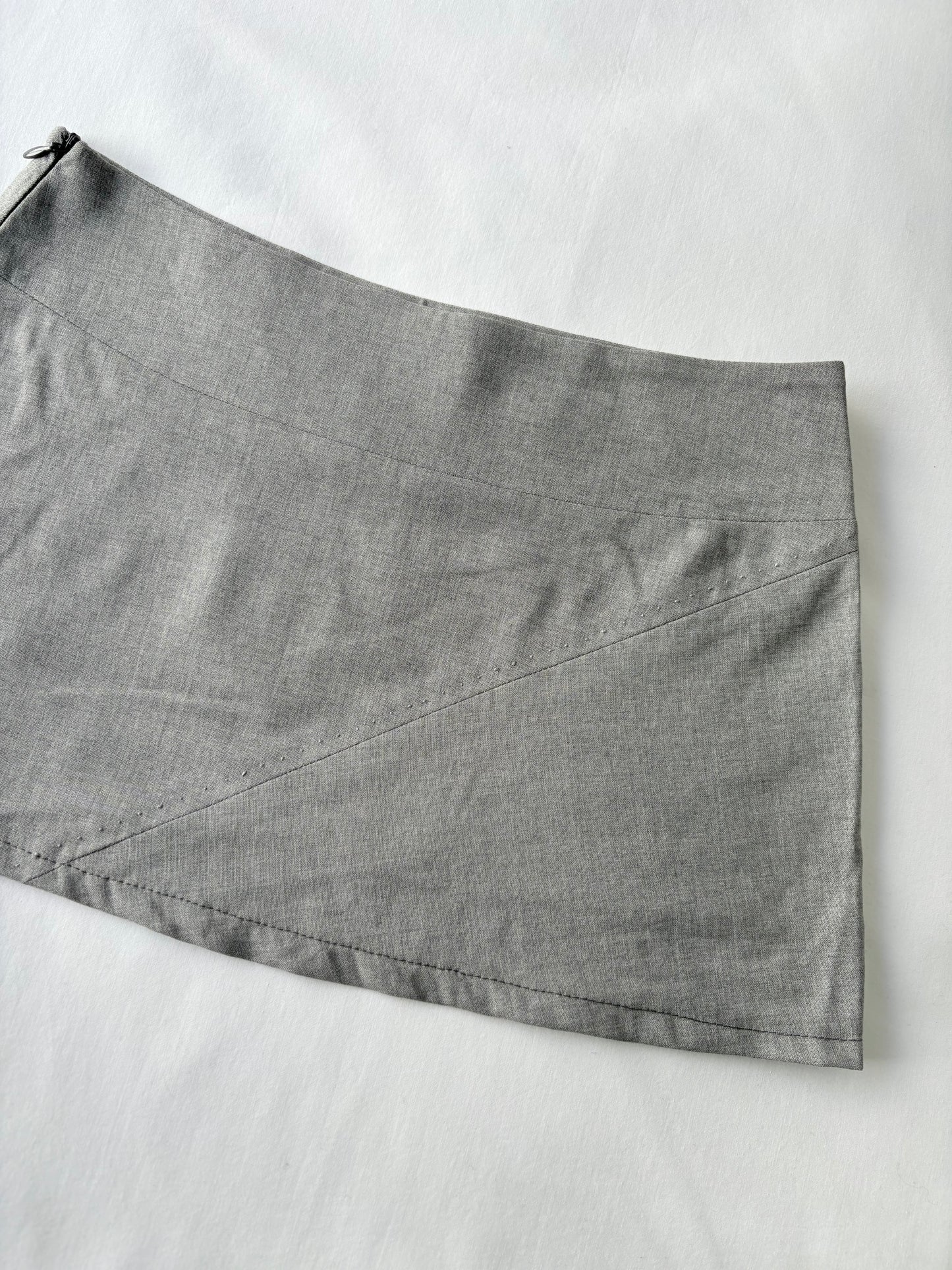 00’s Italian grey micro skirt | Size 6