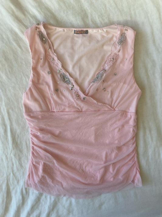 00’s Pink Pagani top | Size 12-14