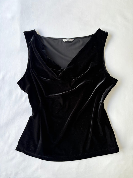 Velvet cowl neck cami | Size 14