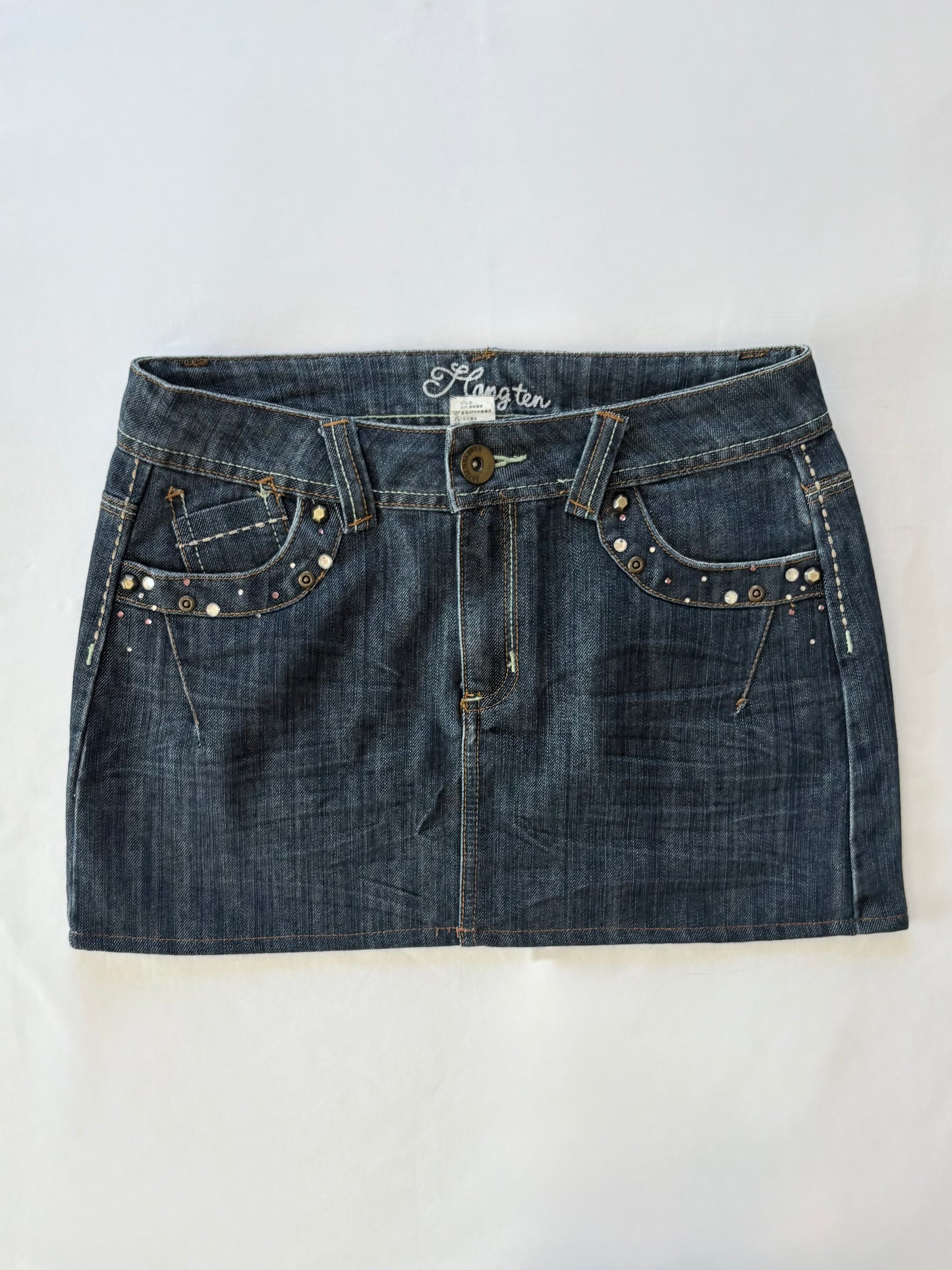 00’s Hang Ten bedazzled mini skirt | Size 10