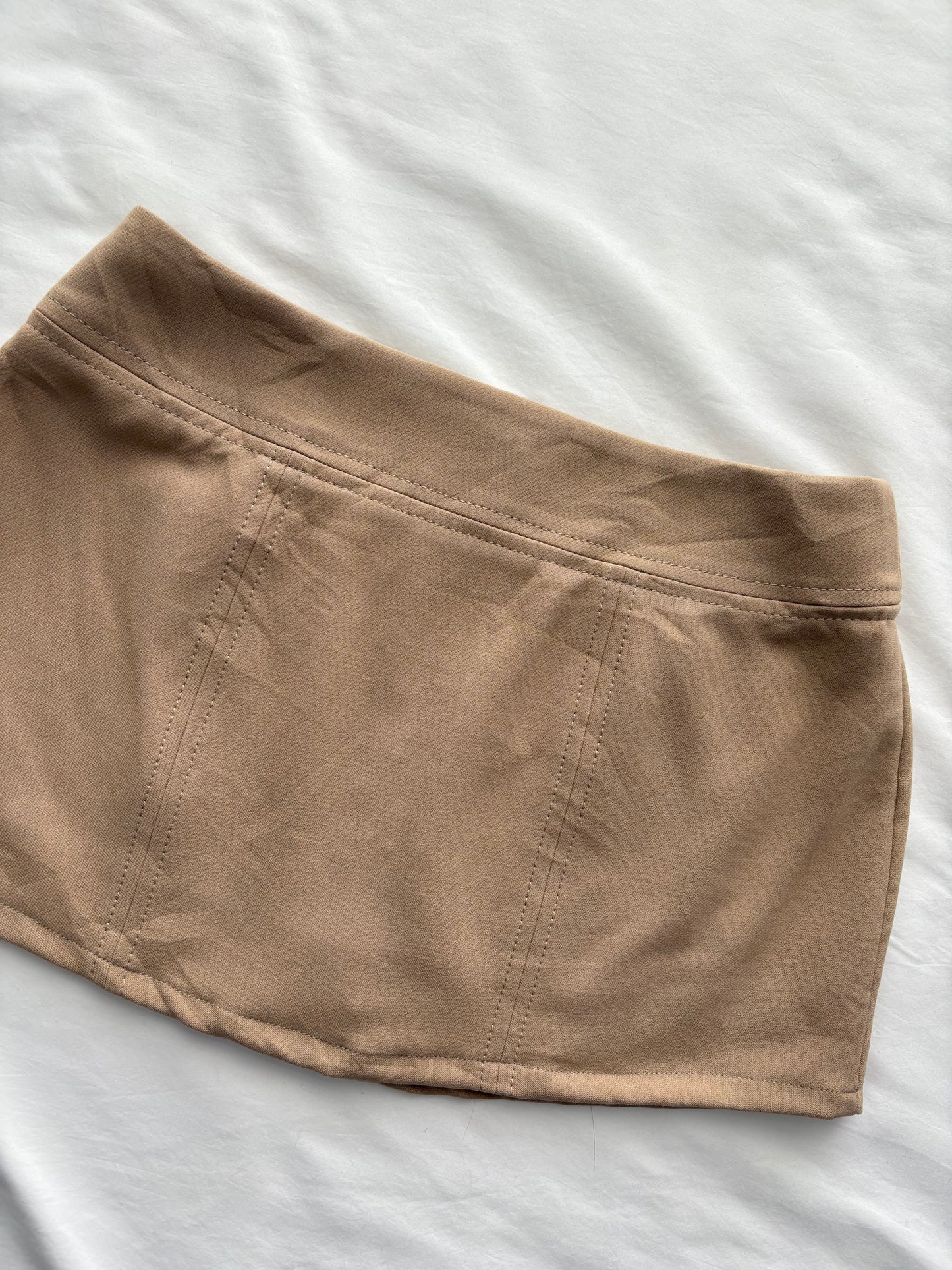 00’s Tan Micro mini skirt | Size 6