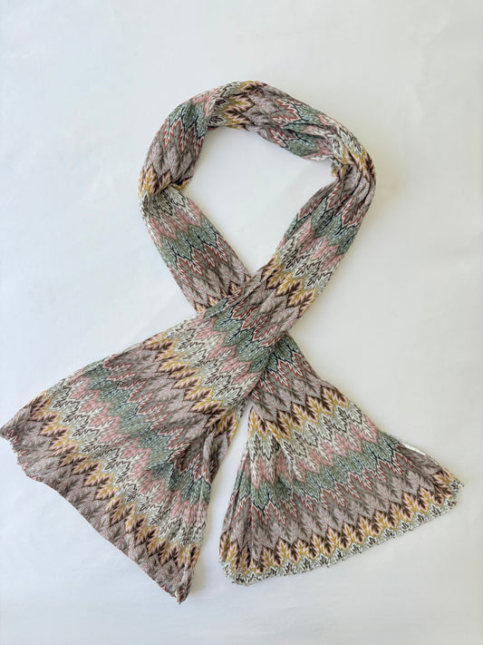00’s Zig zag festival scarf