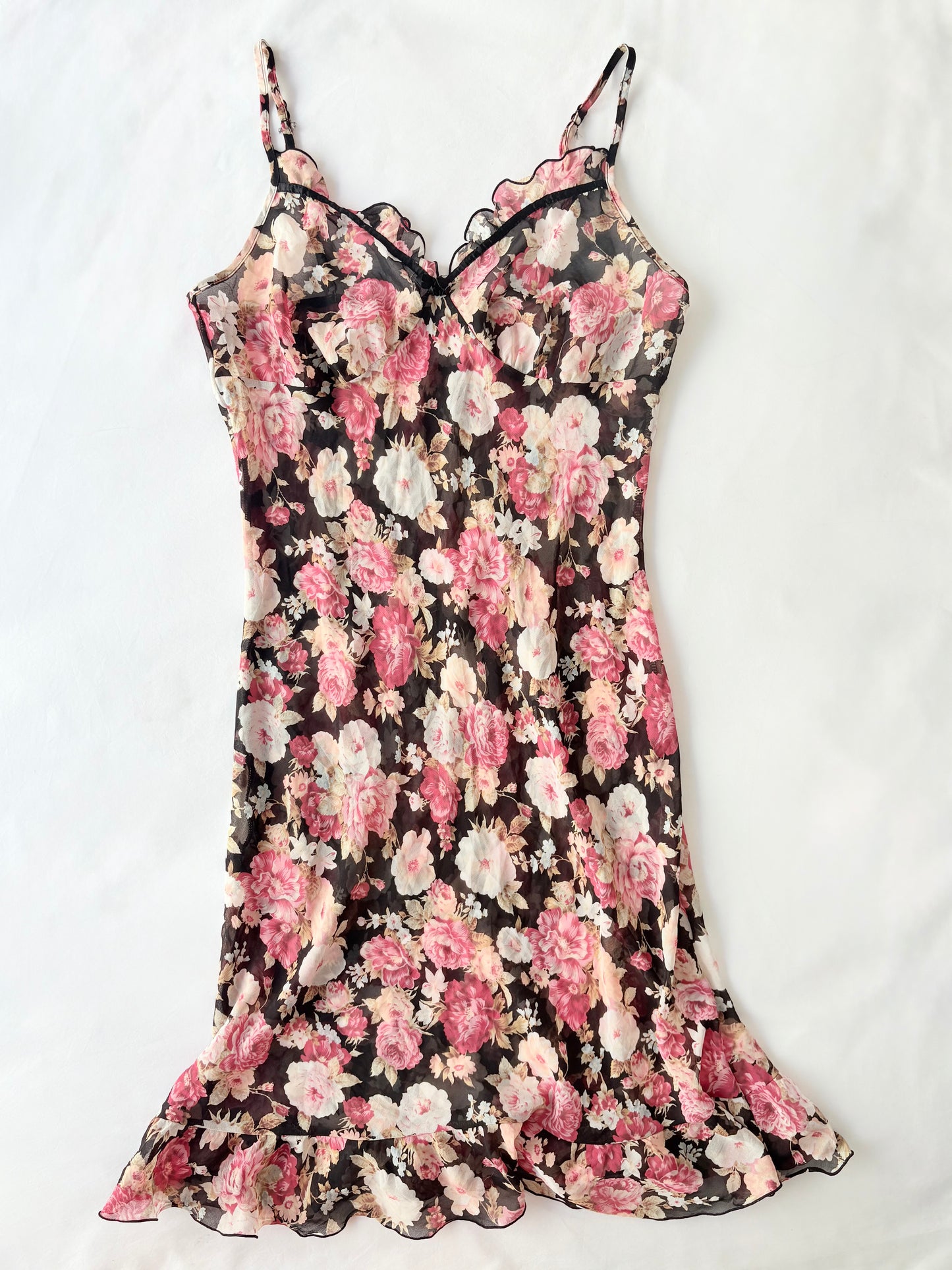 00’s Feel floral mini dress | Size 10