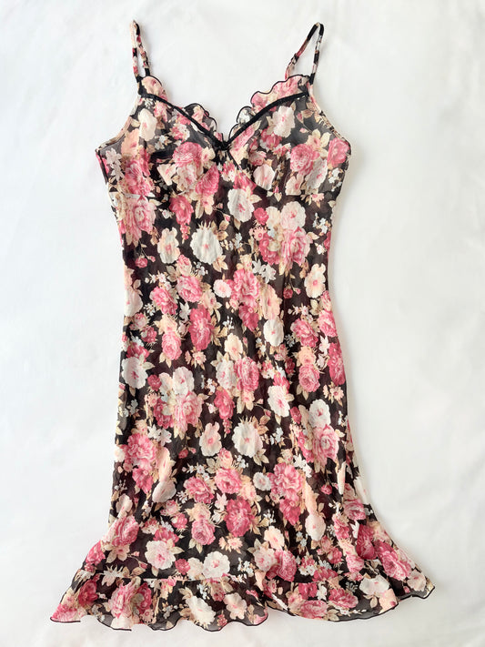 00’s Feel floral mini dress | Size 10