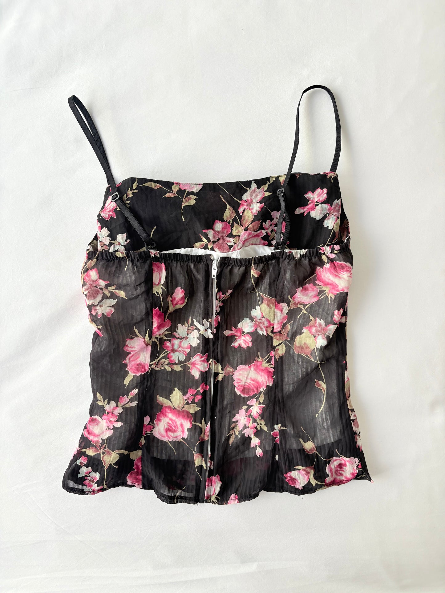 00’s Cowl neck floral cami | Size 8