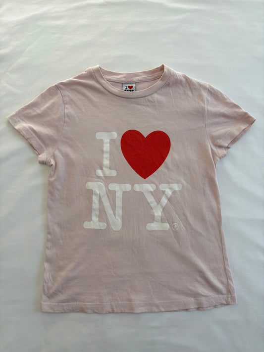 00’s Pink I Love NY tee | Size XS