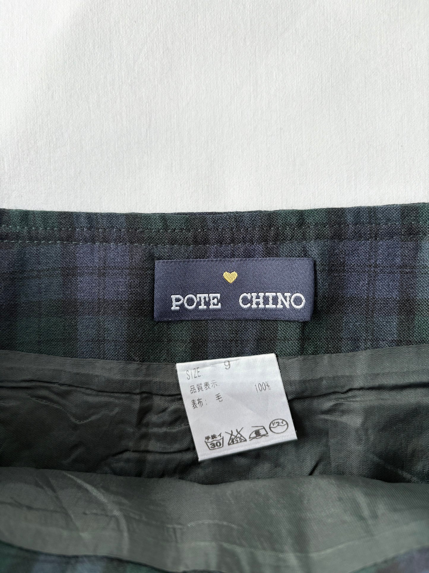 00’s Green tartan mini skirt | Size 6