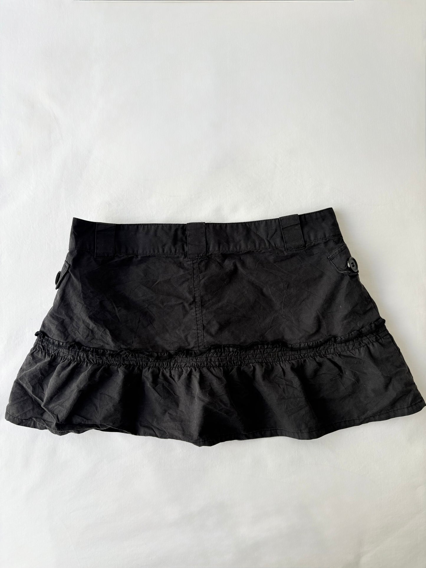 00’s Cargo black mini skirt | Size 8