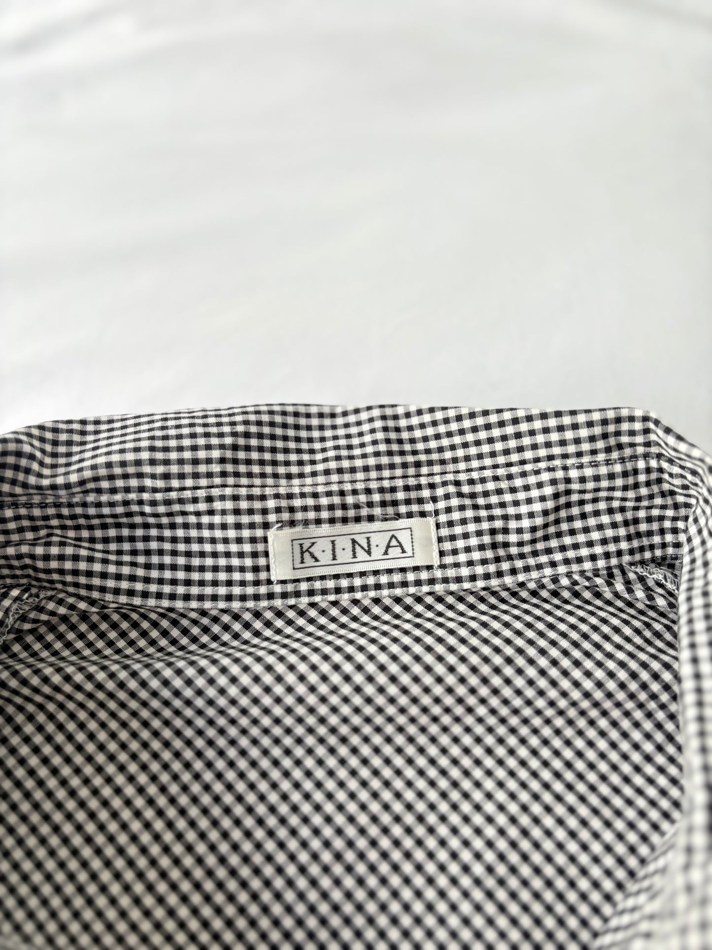 00’s Gingham cinched shirt | Size 8
