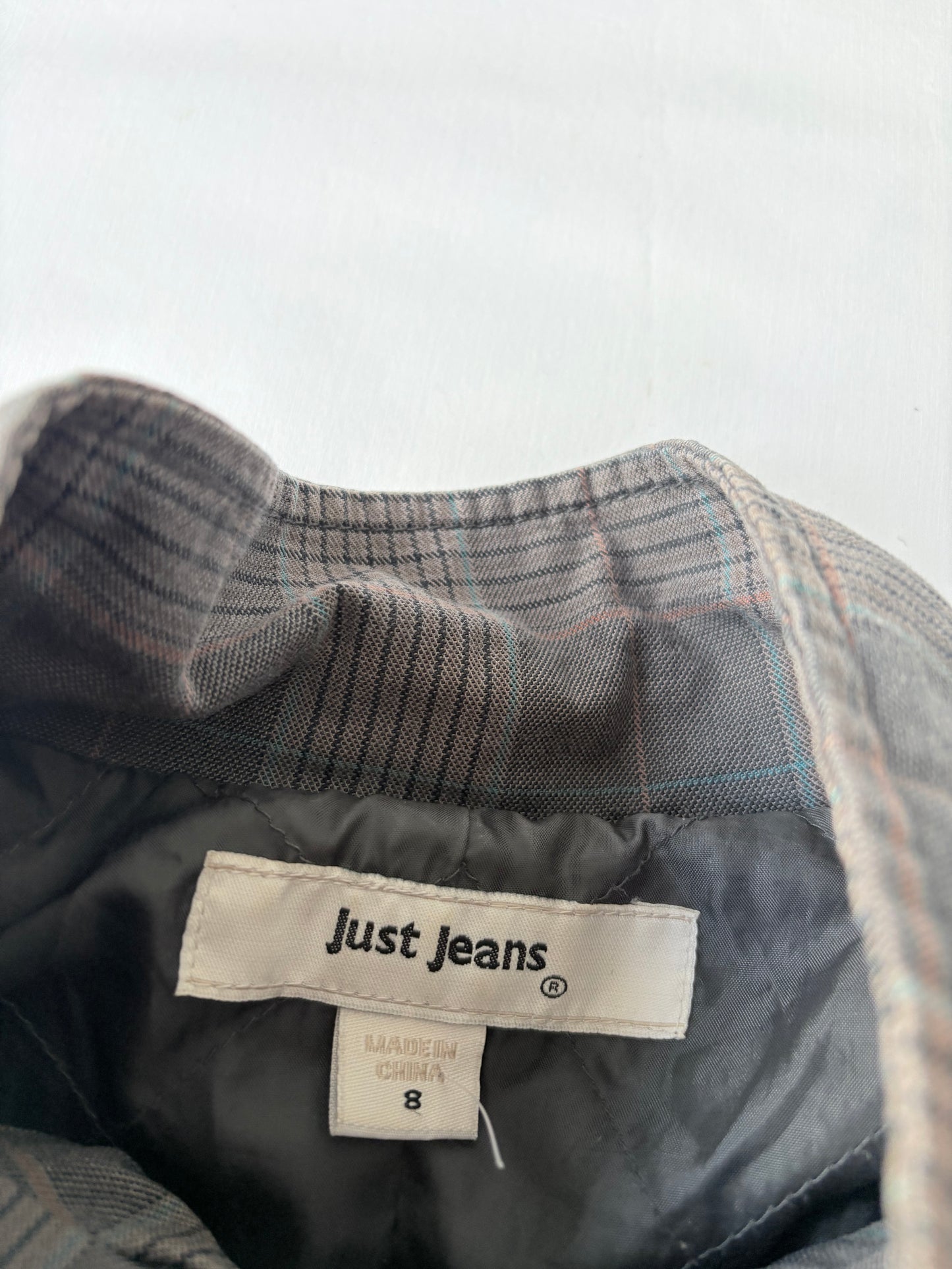 00’s Just Jeans plaid jacket | Size 8