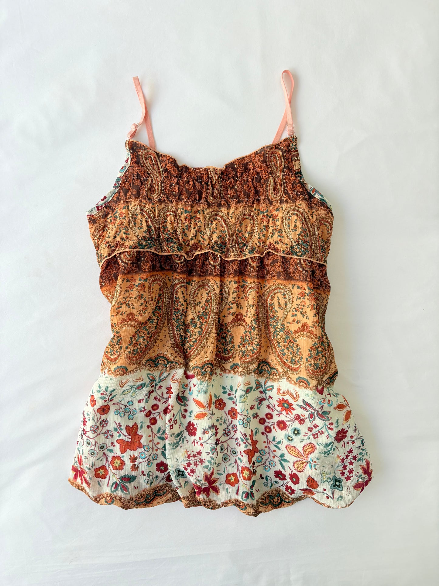 00’s Angel Love paisley bubble cami | Size 8