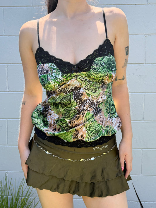 00’s Baby Phat lace trim cami | Size 12