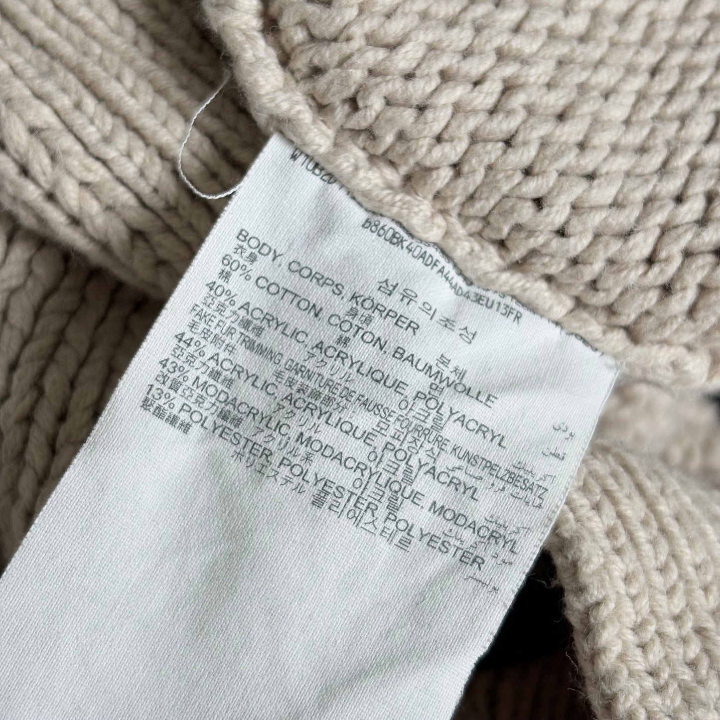 00’s Esprit fur trim longline cardigan | Size medium
