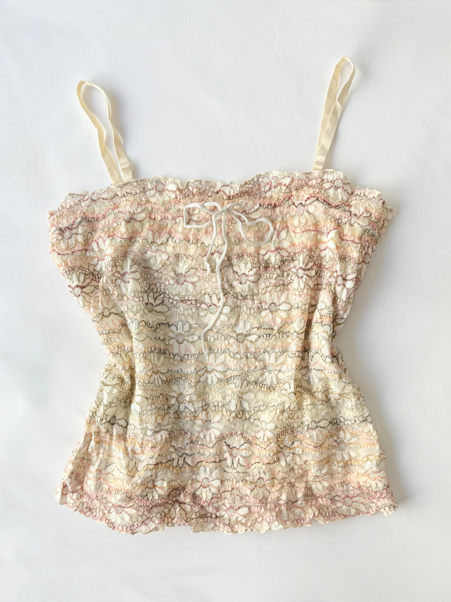 00’s Japanese embroidered cami | Size 10