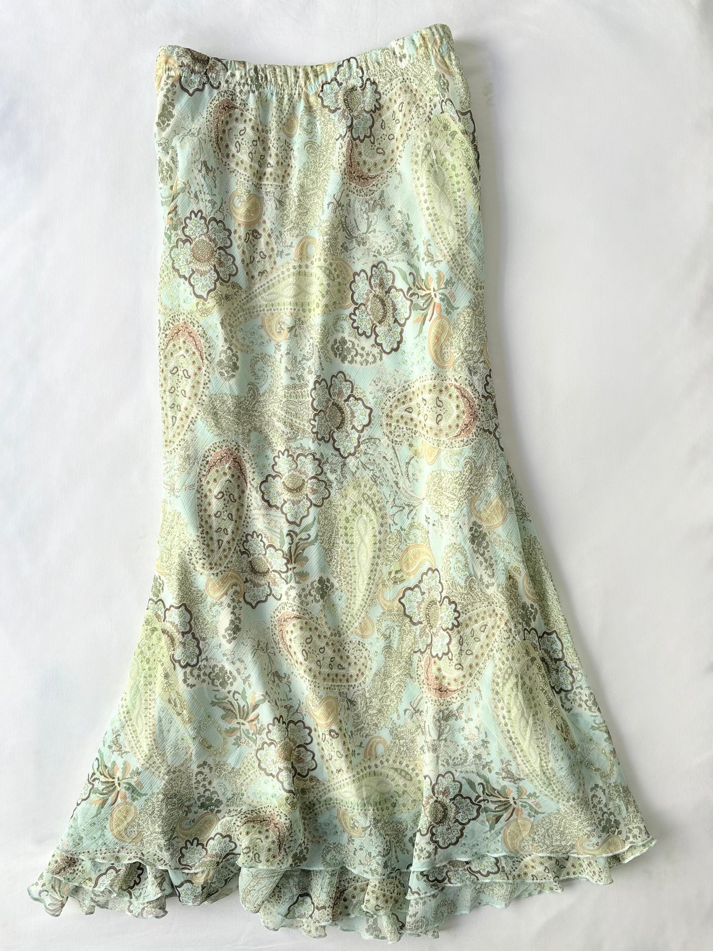 00’s Briggs New York paisley maxi skirt | Size 14-16