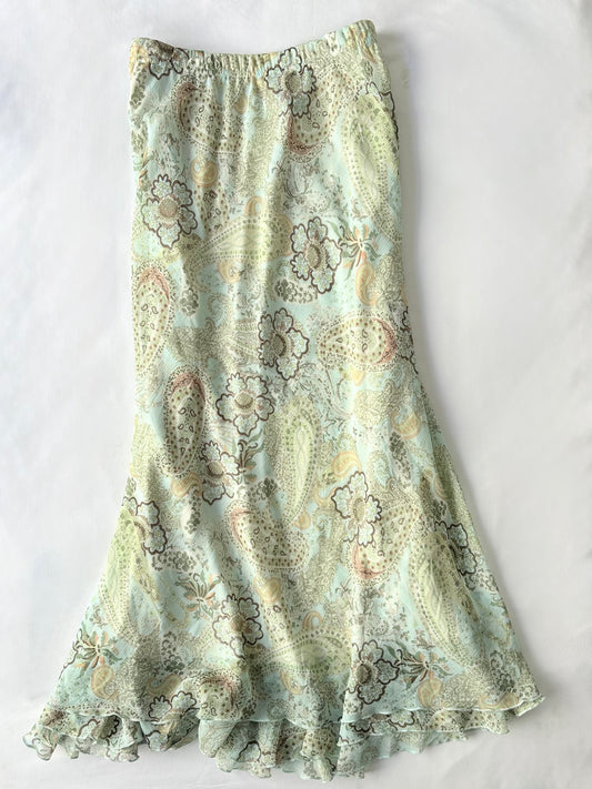 00’s Briggs New York paisley maxi skirt | Size 14-16