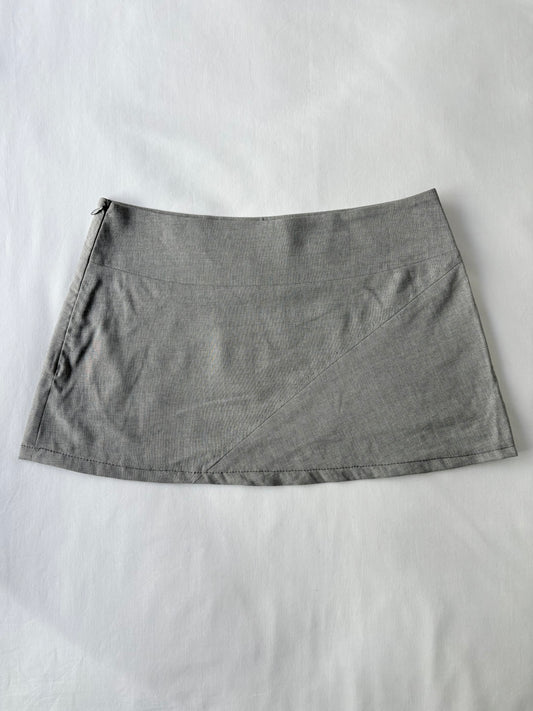 00’s Italian grey micro skirt | Size 6
