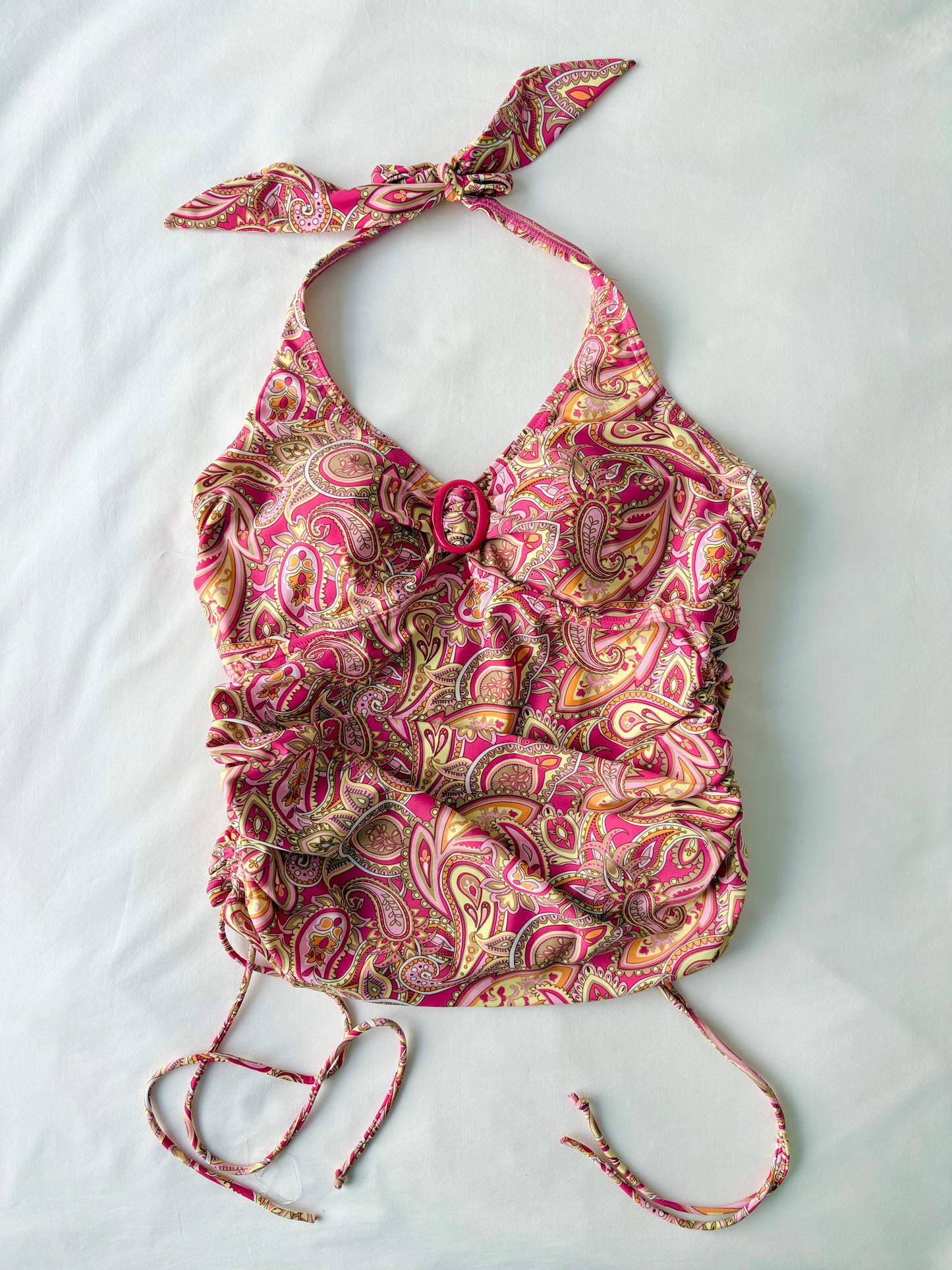 00’s Paisley halter tankini | Size 12