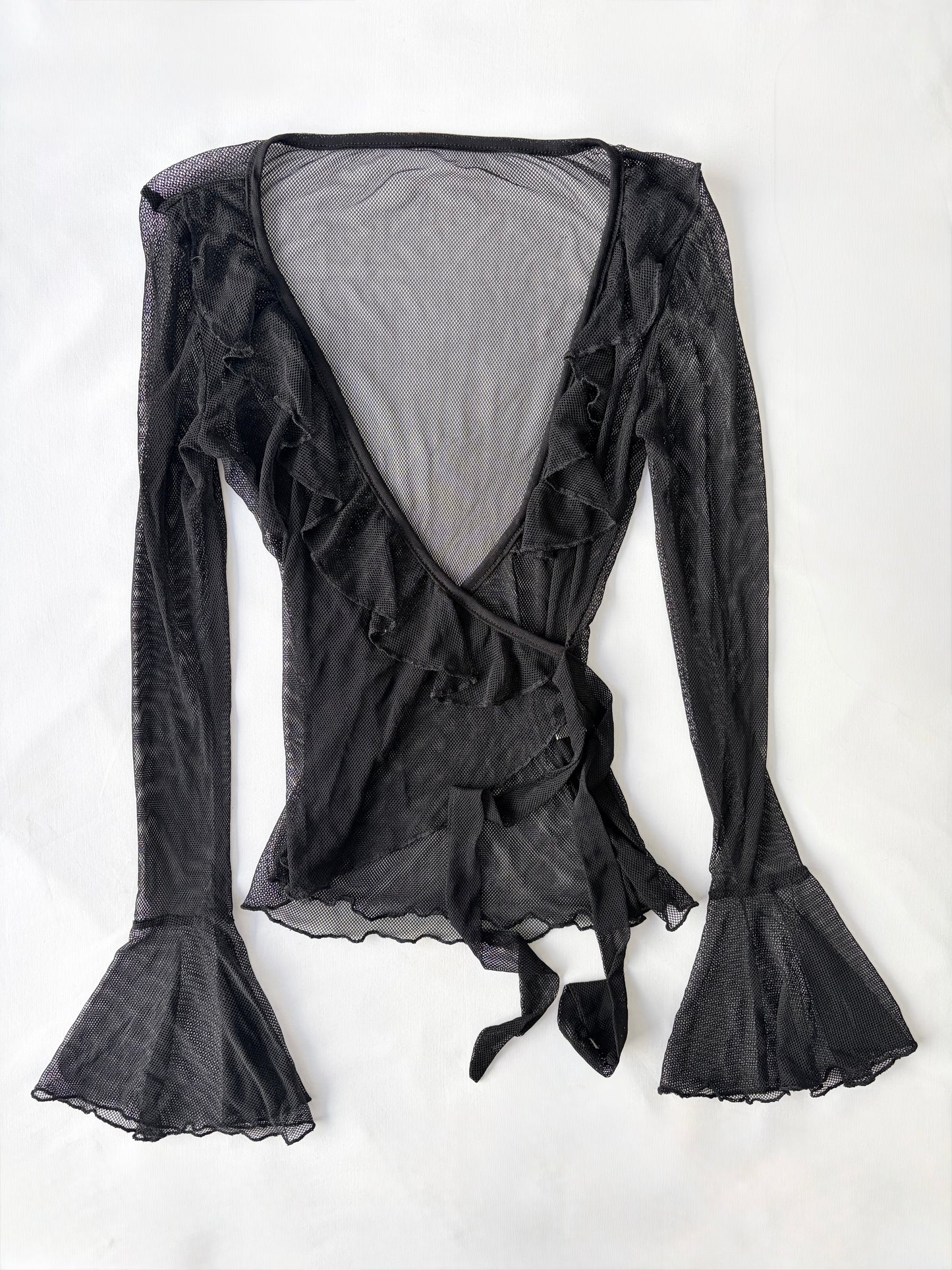 Fishnet flared top | Size 6-8