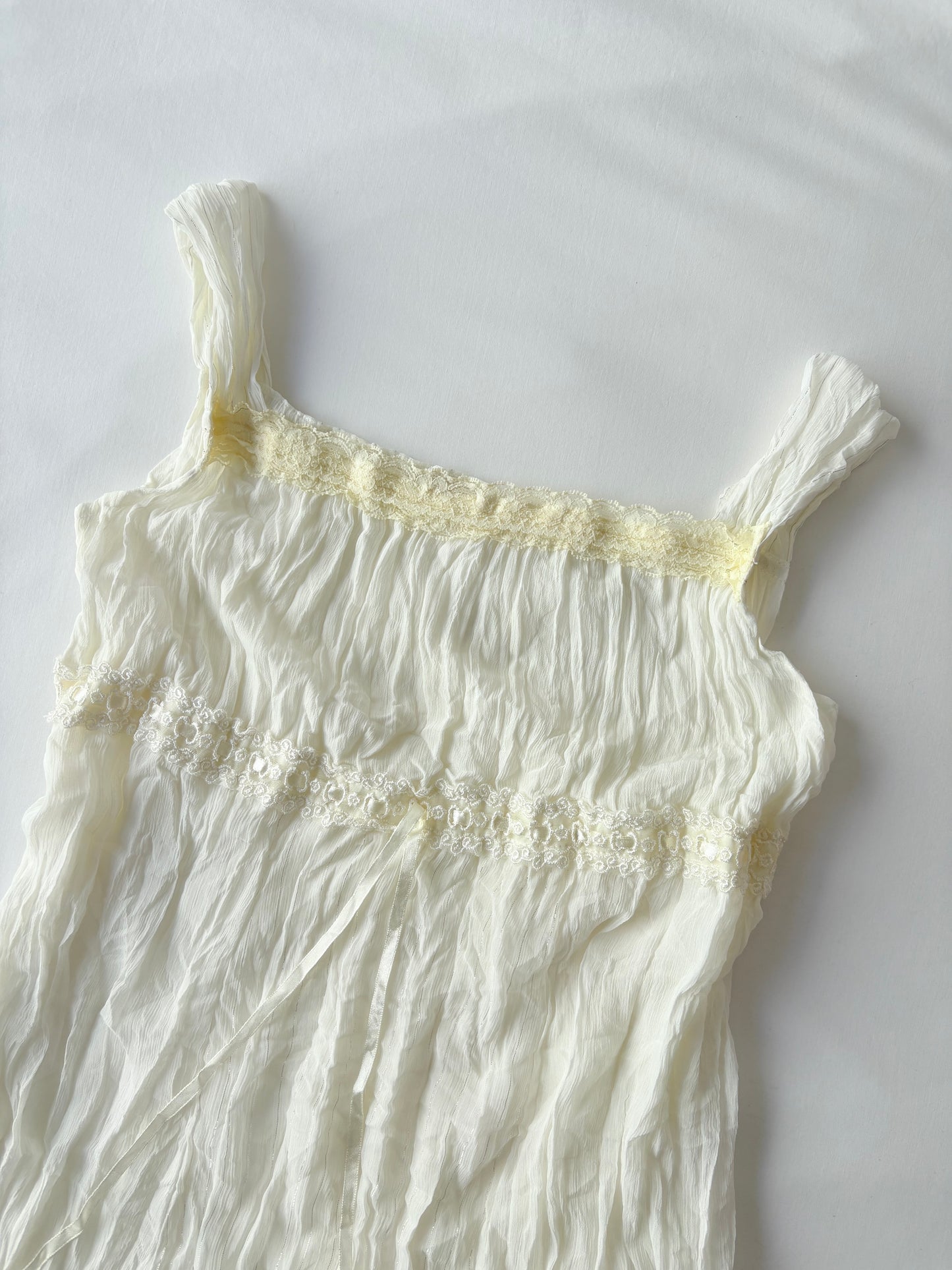 00’s Cream lace cami | Size 12