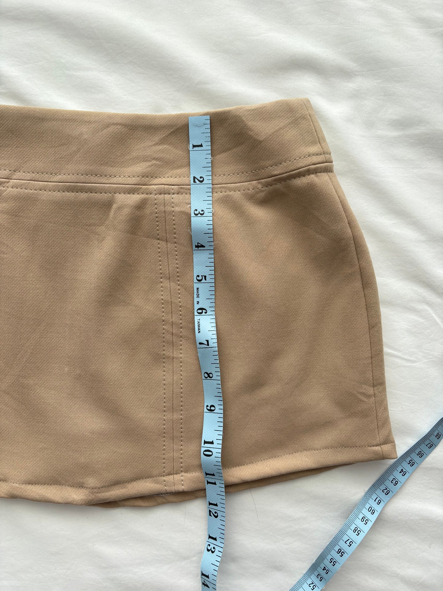 00’s Tan Micro mini skirt | Size 6