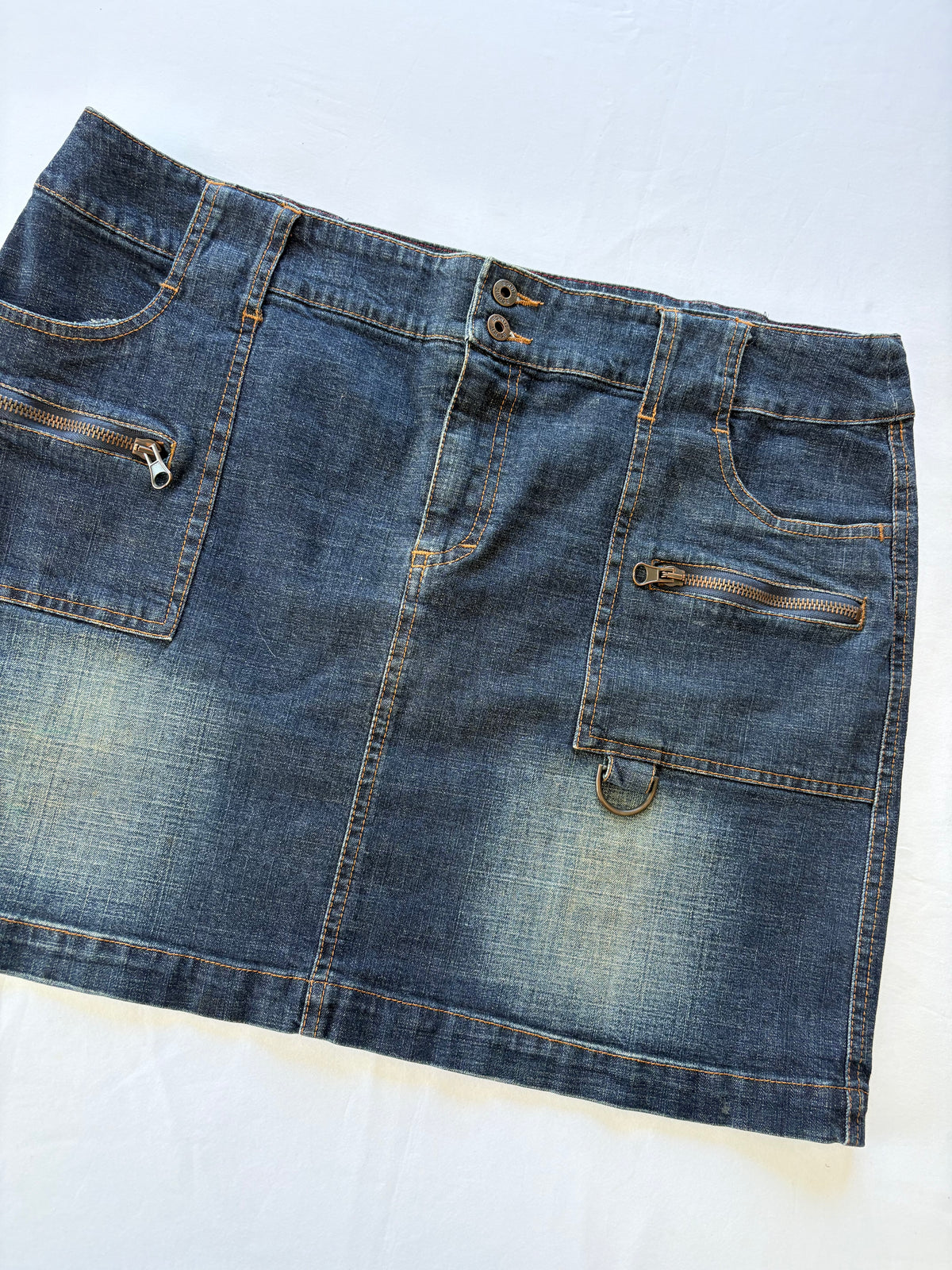 00’s Esprit dark denim skirt | Size 14