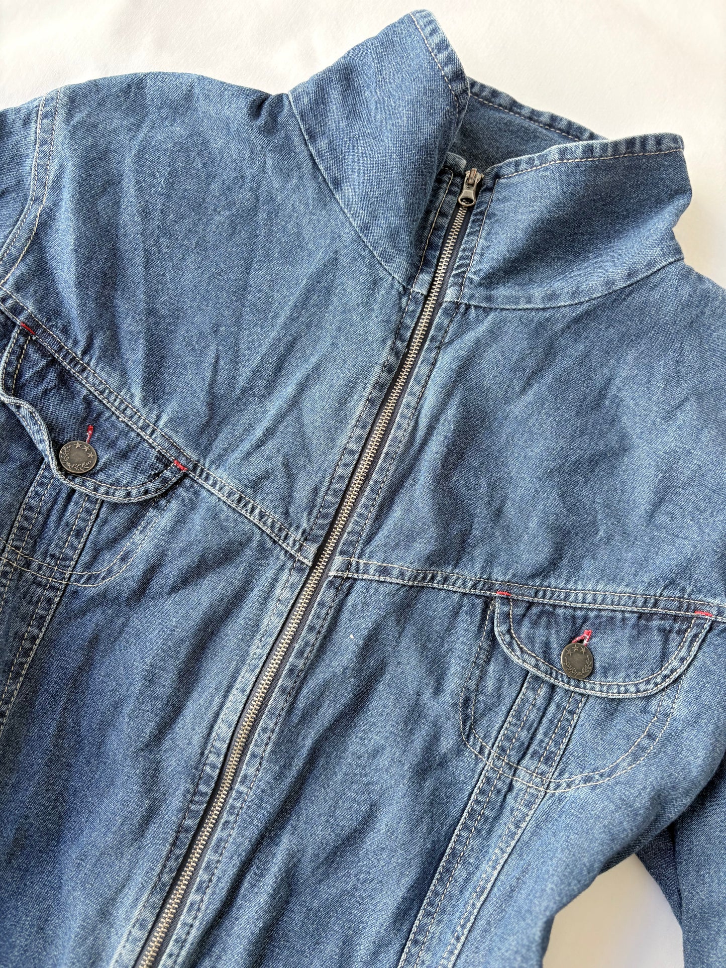 00’s Millers denim zip jacket | Size 16