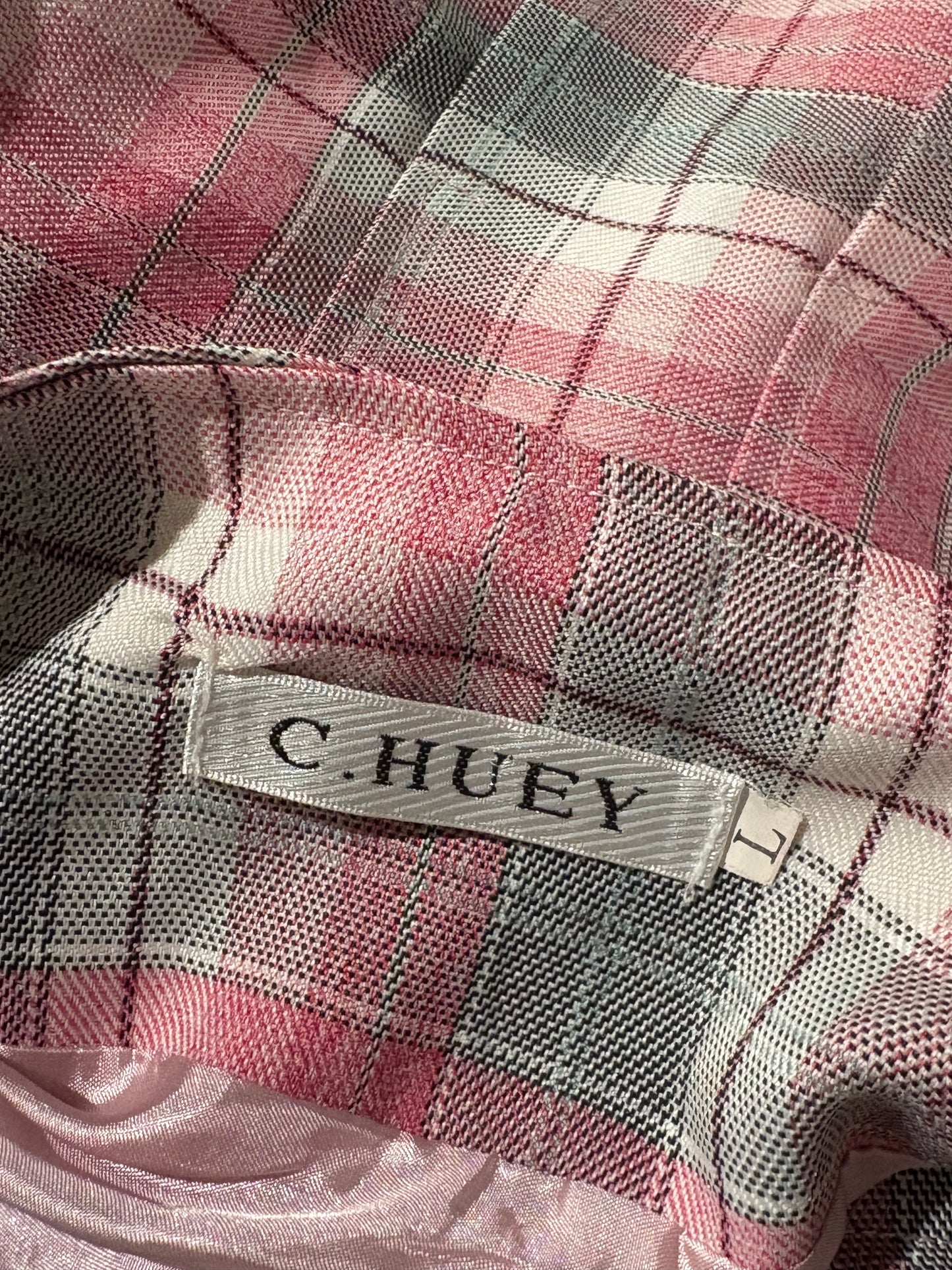 00’s C.Huey pink plaid skirt | Size 10
