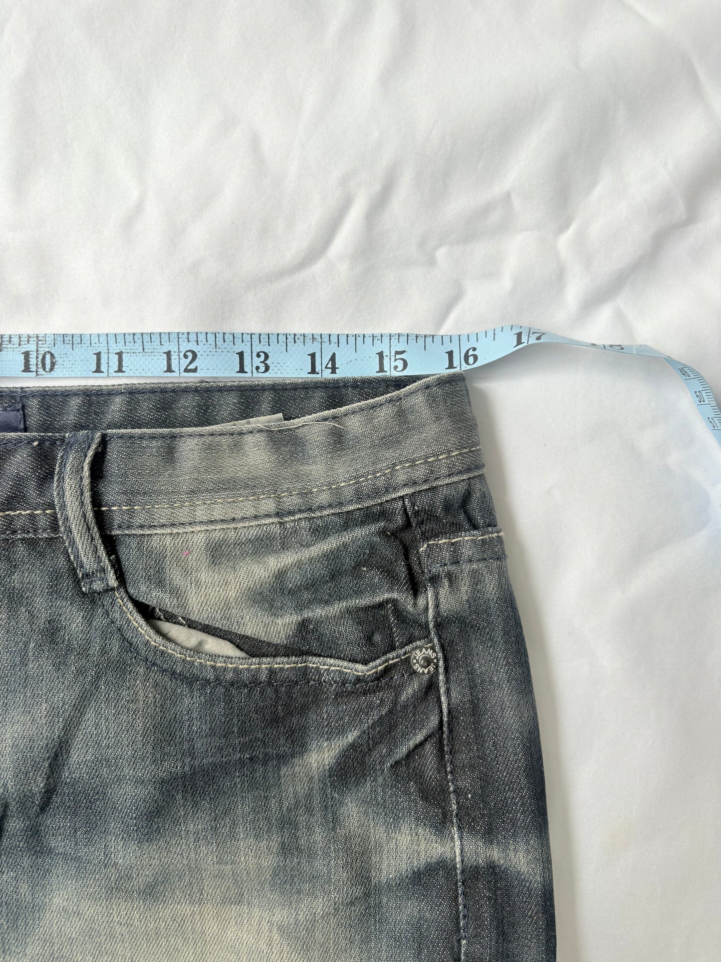 00’s Big Spade denim mini skirt | Size 12